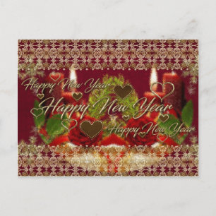 Postal De Festividades Cartão do feliz ano novo