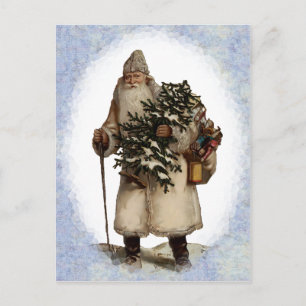Postal De Festividades Cartão do Natal do pai do vintage