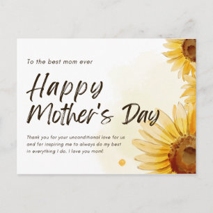 Postal De Festividades Cartão Feliz Dia das Mães