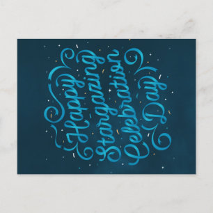 Postal De Festividades Cartão Stargazing feliz do dia