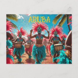 Postal De Festividades Celebrar cartão posto estilo aruba