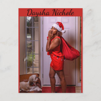 Postal De Festividades Daysha Nichole, Senhorita Papais noeis, cartão pos