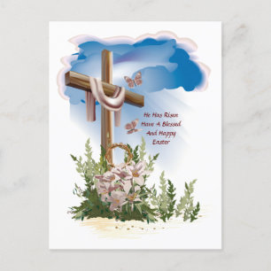 Postal De Festividades Ele tem um cartão poste para o leste