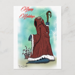 Postal De Festividades "Krampus" por Danny Daurko, cartão