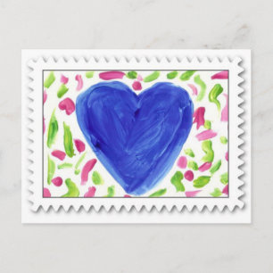 Postal De Festividades Namorados azul ~ Sou azul sem você ~ Cartão post