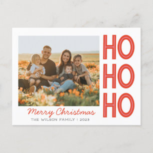 Postal De Festividades Personalizar Cartão com fotos da Família Natal HoH