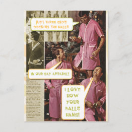 Postal De Festividades Plataforma o cartão engraçado do Xmas do gay dos