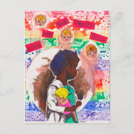 Postal Dê-me o Cartão Bonito Doll