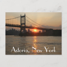 Postal De "ponte RFK no por do sol" Astoria, cartão de NY