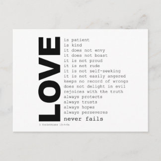 Postal Definições de Cartão de Posto de Amor