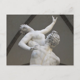 Postal Della Signoria da praça, cartão de Florença,