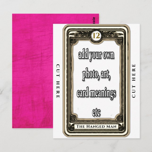 Postal Design O Cartão De Tarô Homem Enganado (Frente/Verso)