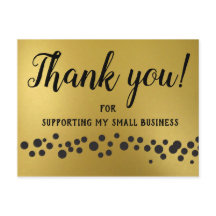 Dourado, obrigado! Cartão