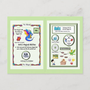 Postal Dragão Periódico de Mesa - Cartão Antimonial