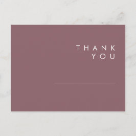 Postal Dusty Boho | Cartão de agradecimento de casamento 