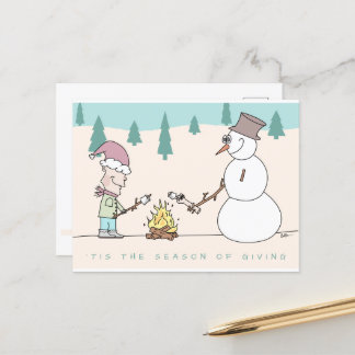 Postal 'É a estação de dar o cartão de feriado