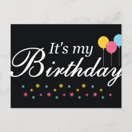 Postal É o meu cartão de aniversário