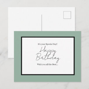 Postal É Seu Dia Especial – Cartão de Aniversário