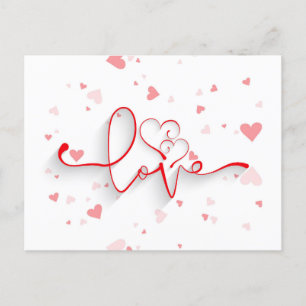 Postal Embraço Eterno: Cartão Feliz de Saudação de Amor