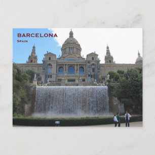 Postal Espanha Barcelona Antigo Cartão de Viagem Turismo 