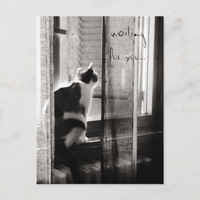 Postal Esperando o - cartão (Frente)