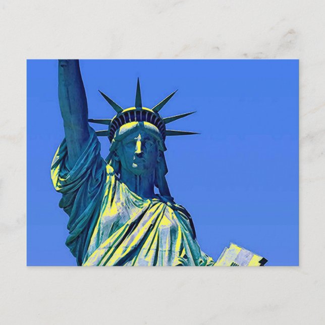 Postal Estátua do Cartão Poste da Liberdade (Frente)