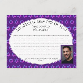 Postal Estrela de David SHARE um Cartão com fotos de MEMÓ