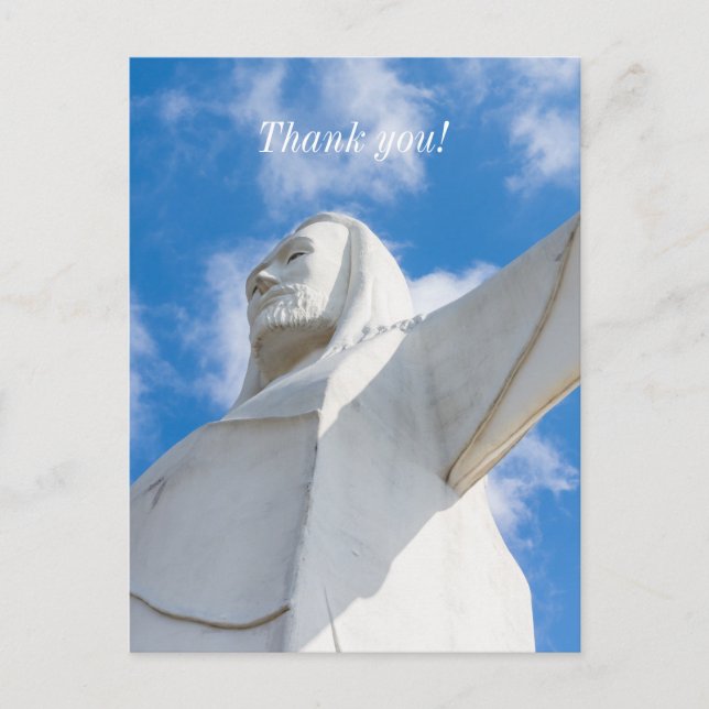 Postal Eu Estou Aqui Cartão de Obrigado (Frente)