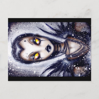 Postal Evitando facas e jogando o cartão das balas