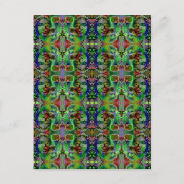 Postal Faces no Cartão Noturno (Frente)