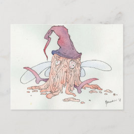 Postal Fada de vinho - temperatura ambiente - cartão post