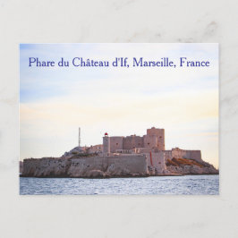 Postal Farol do Château d'If, Marselha, França, Cartão Po