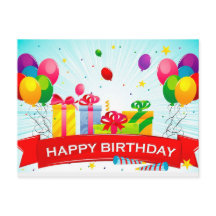 feliz aniversario do cartão