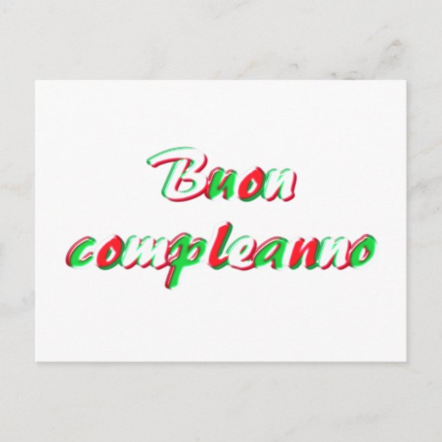 Postal Feliz cartão de aniversário (Frente)