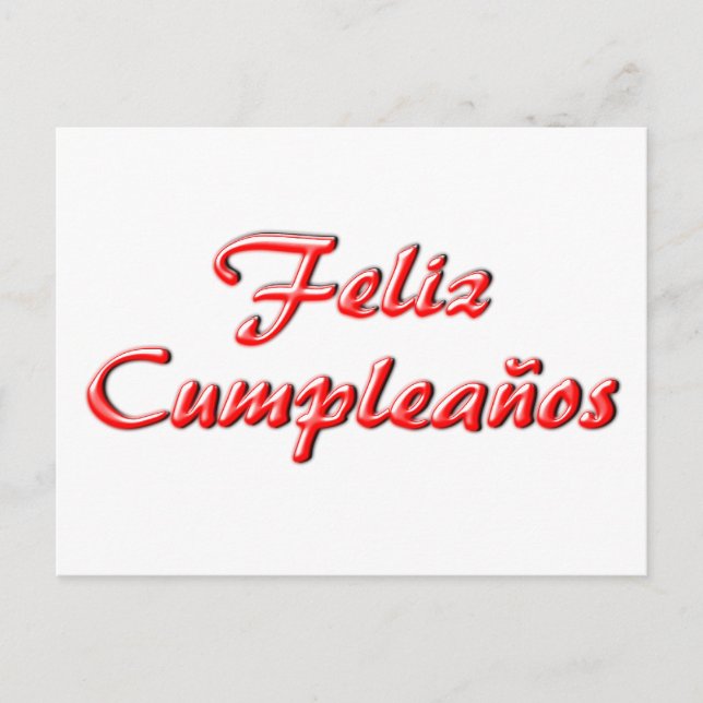 Postal Feliz cartão de aniversário (Frente)