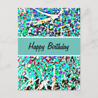 Postal Feliz Cartão de Posto de Aniversário