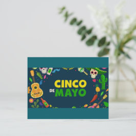 Postal Feliz Cinco de Mayo! Cartão de Boas Festas