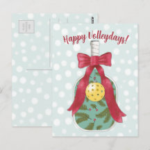 Feliz Volleydays Pickleball - Cartão de férias tem