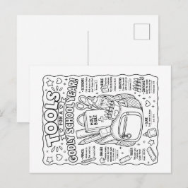 Postal Ferramentas Para Um Ano Escolar Piedoso Cartão Pos
