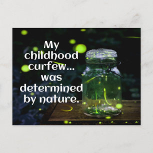 Postal Fireflies Determinaram meu cartão de ponto de toqu