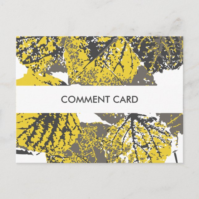 Postal folhas aspen de cartão de comentário (Frente)