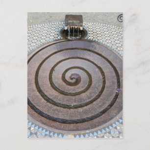 Postal Fonte de Água Espiral - Colônia, Alemanha - Cartão