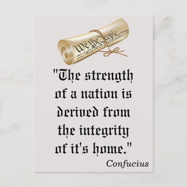 Postal Força de uma Nação, Democratas VOTAM! Cartão Posta (Frente)