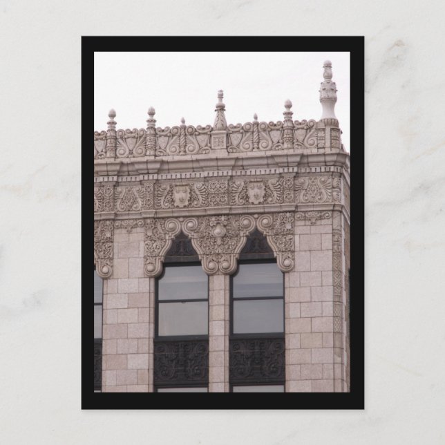 Postal Fox Theater - Detroit, MI - Cartão de posto (Frente)