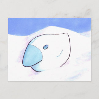 Postal Galinha do cartão do gelo