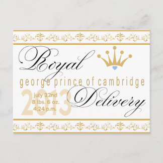 Postal George Prince of Cambridge Souvenir Cartão de Post