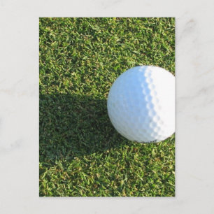 Postal Golf Ball no Cartão Verde Golf