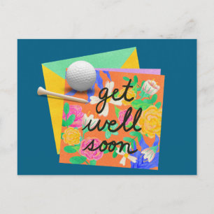 Postal Golf, em breve Golfer, com bolas no cartão