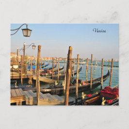 Postal Gôndolas, Veneza, Itália, Fotografia, Cartão posta