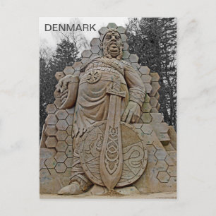 Postal Gordo Viking Dinamarca Cartão Postal!
